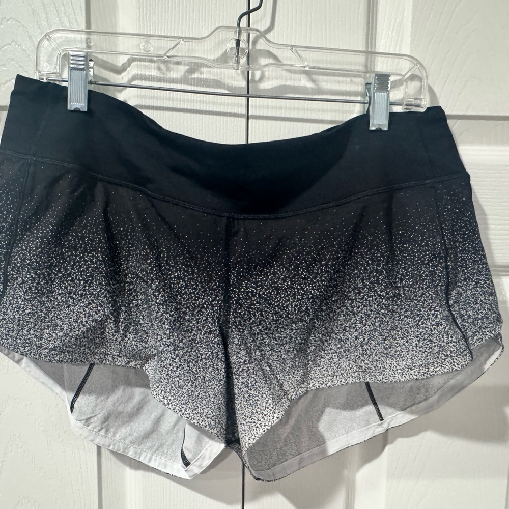 Lululemon Athletica Black and Gray Athletic Shorts